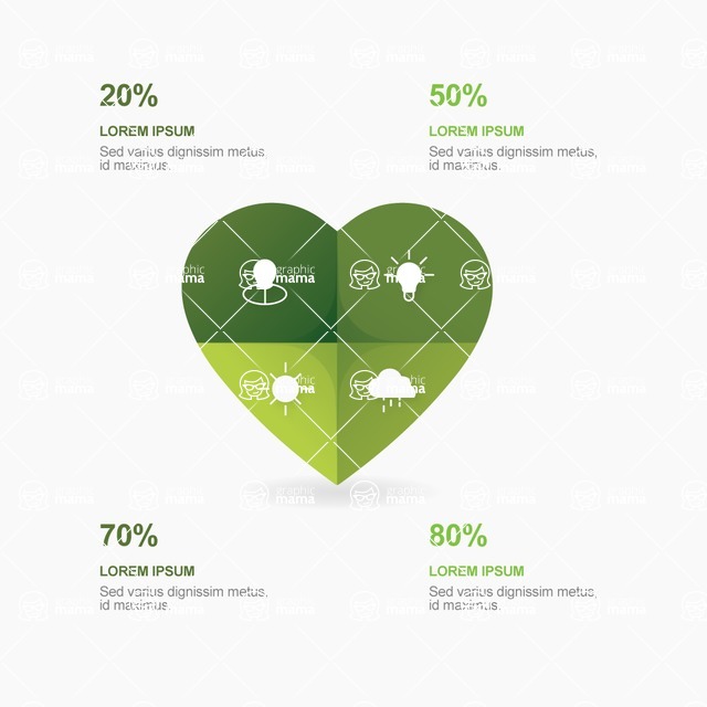 Infographic Templates Collection - Vector, Photoshop, PowerPoint, Google Slides - Love Ecology With Heart Infographic Template Design